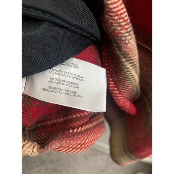 Orvis Men’s Red Plaid Heavyweight Flannel Shirt Jacket Classic Fit Large, NWT - Picture 8 of 9